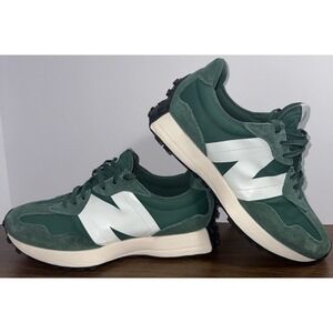 New Balance 327 MS327GB Team Forest Green/White Men's Suede Sneakers Athletic